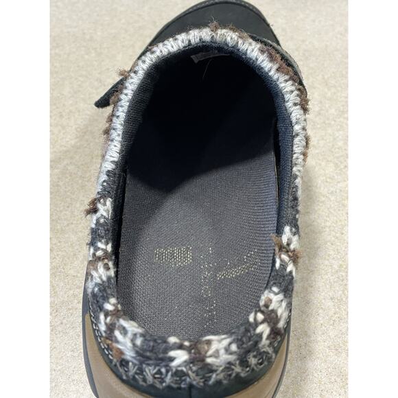 Merrell Encore Scoop Black Leather Slip On Knit Cuff Comfort Loafers Women’s 8.5 - Picture 11 of 12